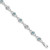 Image of Sterling Silver Rhodium-plated Blue Topaz & Diamond Bracelet QX846BT