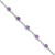 Image of Sterling Silver Rhodium-plated Amethyst & Diamond Tennis Bracelet QX946AM