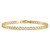 Image of 10k Yellow Gold 3.35mm Hollow Curb Link Chain 10BC106-8