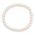 6-7mm White Semi-round Freshwater Cultured Pearl Stretch Bracelet