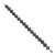 Image of Sterling Silver Rhodium-plated 10-11mm Black Freshwater Cultured Pearl Bracelet