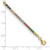 Image of Prizma Sterling Silver Gold-tone 7 inch Colorful CZ Bracelet with 1 inch Extender