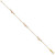 Image of 14K Tri-color Gold Puffed Heart Bracelet