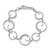 Image of White Ice Sterling Silver Rhodium-plated 7 Inch Diamond Swirl Bracelet with 1 Inch Extender