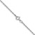 Image of 10k White Gold .8mm Lite-Baby Rope Chain 10WPE3-22
