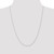 Image of 10k White Gold 1mm Carded Singapore Chain 10K10SW-24