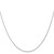 Image of 10k White Gold .7mm Carded Cable Rope Chain 10K7RW-18