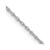 Image of 10k White Gold .7mm Carded Cable Rope Chain 10K7RW-24