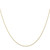 10k Yellow Gold .5mm Carded Cable Rope Chain 10K5RY-22