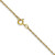 Image of 10k Yellow Gold .7mm Carded Cable Rope Chain 10K7RY-16
