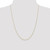 Image of 10k Yellow Gold .7mm Carded Cable Rope Chain 10K7RY-24