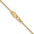 Image of 10k Yellow Gold .95mm Diamond-cut Cable Chain 10PE17-20