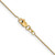 Image of 10k Yellow Gold .8mm Diamond-cut Cable with Lobster Clasp Chain 10PE202-24