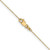 Image of 10k Yellow Gold .8mm Diamond-cut Cable with Spring Ring Clasp Chain 10PE41-24