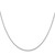 14K White Gold 16 inch .95mm Box with Lobster Clasp Chain