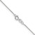 Image of 14K White Gold 22 inch .5mm Box with Spring Ring Clasp Chain