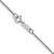 Image of 14K White Gold 14 inch .70mm Ropa with Spring Ring Clasp Chain