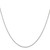 Image of 14K White Gold 16 inch Carded .5mm Box Link with Spring Ring Clasp Chain Image of 14K White Gold 16 inch Carded .5mm Box Link with Spring Ring Clasp Chain