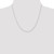 Image of 14K White Gold 20 inch Carded 1mm Singapore with Spring Ring Clasp Chain
