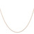 Image of 14K Rose Gold 20 inch Carded .6mm Cable Rope with Spring Ring Clasp Chain