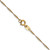 14K Yellow Gold 24 inch Carded 1mm Singapore with Spring Ring Clasp Chain