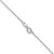 Image of 14K White Gold 14 inch .8mm Diamond-cut Cable with Spring Ring Clasp Chain