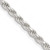 Image of Sterling Silver 3mm Diamond-cut Rope Chain QDC070-26