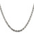 Image of Sterling Silver 3.5mm Diamond-cut Rope Chain QDC080-18