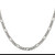 Image of Sterling Silver 4.75mm Pave Flat Figaro Chain QFF120-20