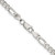 Image of Sterling Silver 4.75mm Pave Flat Figaro Chain QFF120-20