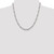 Image of Sterling Silver 4.75mm Pave Flat Figaro Chain QFF120-20