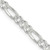 Image of Sterling Silver 4.75mm Pave Flat Figaro Chain QFF120-20