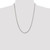 Image of Sterling Silver Polished 3.4mm Domed Curb Chain QDB100-24