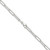 Image of Sterling Silver Polished 3.5mm Elongated Cable Chain QPCL100-24 Image of Sterling Silver Polished 3.5mm Elongated Cable Chain QPCL100-24