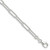 Image of Sterling Silver Polished 4.5mm Elongated Cable Chain QPCL120-22 Image of Sterling Silver Polished 4.5mm Elongated Cable Chain QPCL120-22