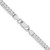 Image of Sterling Silver Rhodium-plated 3.8mm Flat Curb Chain QLB100R-22