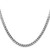 Image of Sterling Silver Rhodium-plated 4.5mm Flat Curb Chain QLB120R-24