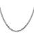 Image of Sterling Silver Rhodium-plated 4mm Beveled Curb Chain QFB100R-20