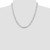 Image of Sterling Silver Rhodium-plated 5.75mm Flat Curb Chain QLB150R-20