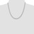 Image of Sterling Silver Rhodium-plated 5mm Beveled Curb Chain QFB120R-20