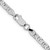 Image of Sterling Silver Rhodium-plated 3.75mm Flat Anchor Chain QAN100R-18