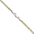 Image of Sterling Silver And Vermeil 2.5mm Diamond-cut Rope Chain QDCY060-24