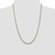Image of Sterling Silver And Vermeil 2.5mm Diamond-cut Rope Chain QDCY060-24
