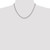 Image of Sterling Silver Polished 3.9mm Double Diamond-cut Curb Chain QDD080-18