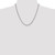 Image of Sterling Silver Polished 3.9mm Double Diamond-cut Curb Chain QDD080-20