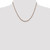 Image of Sterling Silver And Rose Vermeil 2.5mm Diamond-cut Rope Chain QDCR060-18 Image of Sterling Silver And Rose Vermeil 2.5mm Diamond-cut Rope Chain QDCR060-18