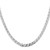 Image of Sterling Silver Rhodium-plated 4.65mm Flat Cuban Anchor Chain QFAN120R-20
