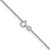 Image of 14K White Gold 16 inch 1.1mm Baby Rope with Spring Ring Clasp Chain