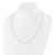 Image of Sterling Silver Rose Gold-plated Adjustable 1.2mm Diamond-cut Rope Chain FC55-30
