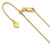 Image of Sterling Silver Gold-plated Adjustable 1mm Diamond-cut Square Snake Chain FC66-30 Image of Sterling Silver Gold-plated Adjustable 1mm Diamond-cut Square Snake Chain FC66-30